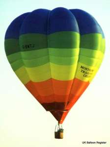 G-BWTJ hot air balloon, a Cameron V-77, added to the archive 7 September 2026. Photograph by Mel Kirby