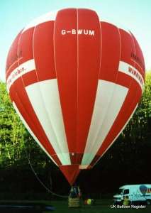 G-BWUM hot air balloon, a SKY 105-24. Photograph by Mel Kirby