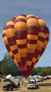 G-BWVU hot air balloon, a Cameron O-90. Photograph by Dave