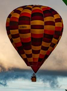 G-BWVU hot air balloon, a Cameron O-90