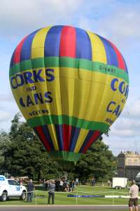 G-BWWY hot air balloon, a Lindstrand Balloons LBL 105A. Photograph by G Bann