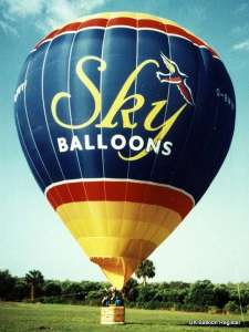 G-BWYF hot air balloon, a SKY 90-24. Photograph by Mel Kirby