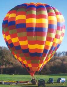 G-BWYL hot air balloon, a Cameron A-200. Photograph by George Garcia