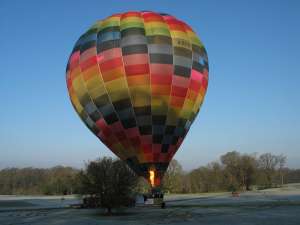 G-BXAD hot air balloon, a Cameron Balloons Thunder AX11-225 S2. Photograph by Malcolm White
