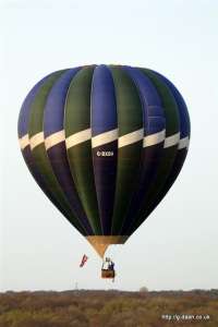 G-BXBA hot air balloon, a Cameron A-210. Photograph by Balloon Spotters Archive