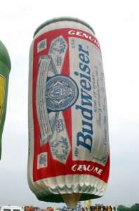 G-BXHN hot air balloon, a Lindstrand Balloons LBL POP CAN. Photograph by Richard Gahan