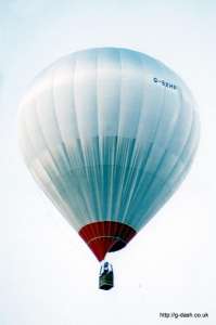 G-BXHP hot air balloon, a Lindstrand Balloons LBL 105A. Photograph by Mike Clarke