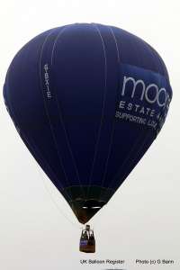 G-BXIE hot air balloon, a Cameron Balloons Colt 77B. Photograph by Balloon Spotters Archive