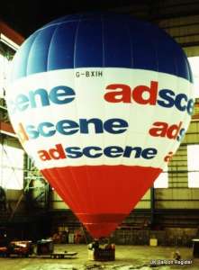 G-BXIH hot air balloon, a SKY 200-24. Photograph by Mel Kirby