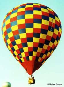 G-BXIW hot air balloon, a SKY 105-24. Photograph by Mel Kirby