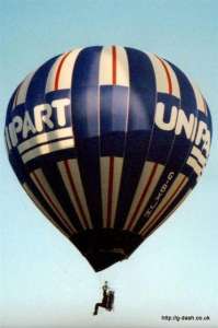 G-BXJH hot air balloon, a Cameron N-42. Photograph by G Duke