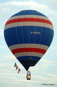 G-BXKO hot air balloon, a SKY 65-24. Photograph by Mel Kirby