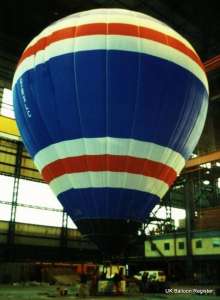 G-BXLC hot air balloon, a SKY 120-24. Photograph by Mel Kirby
