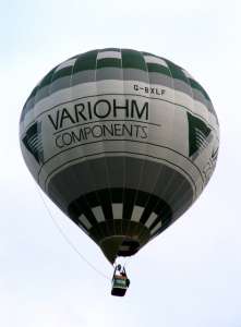 G-BXLF hot air balloon, a Lindstrand Balloons LBL 90A. Photograph by Balloon Spotters Archive
