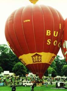 G-BXMW hot air balloon, a Cameron A-275. Photograph by Mel Kirby