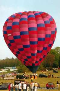 G-BXNM hot air balloon, a Cameron A-210. Photograph by A Gibson