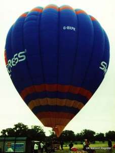 G-BXPK hot air balloon, a Cameron A-250. Photograph by Mel Kirby