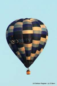 G-BXPT hot air balloon, an Ultramagic H-77. Photograph by Balloon Spotters Archive