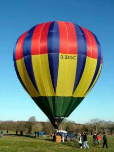 G-BXSC hot air balloon, a Cameron C-80. Photograph by Balloon Spotters Archive