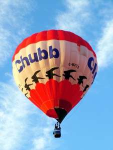 G-BXTJ hot air balloon, a Cameron N-77. Photograph by Balloon Spotters Archive