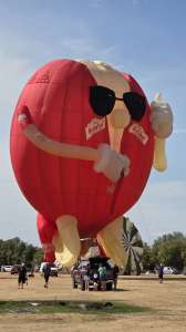 G-BXUG hot air balloon, a Lindstrand Balloons LBL Baby BEL, seen at Northampton, West Northamptonshire, United Kingdom on 16 August 2026. Photograph by Dave
