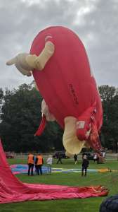 G-BXUG hot air balloon, a Lindstrand Balloons LBL Baby BEL, seen at Horningsham, Wiltshire, United Kingdom on 11 September 2026. Photograph by Dave