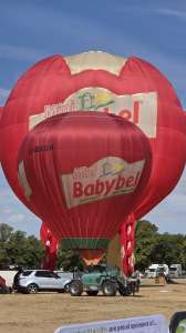 G-BXUH hot air balloon, a Lindstrand Balloons LBL 31A, seen at Northampton, West Northamptonshire, United Kingdom on 16 August 2026. Photograph by Dave