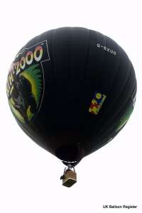 G-BXUO hot air balloon, a Lindstrand Balloons LBL 105A. Photograph by Mel Kirby