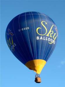 G-BXUS hot air balloon, a SKY 65-24. Photograph by Balloon Spotters Archive