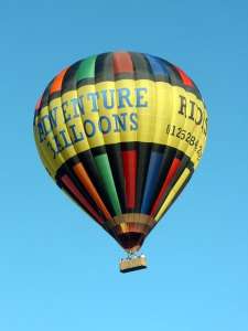 G-BXVE hot air balloon, a Lindstrand Balloons LBL 330A. Photograph by Balloon Spotters Archive