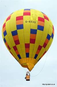 G-BXVG hot air balloon, a SKY 77-24. Photograph by Bradley Lewis