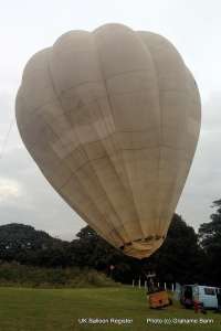 G-BXVT hot air balloon, a Cameron O-77, added to the archive 7 September 2026. Photograph by G Bann