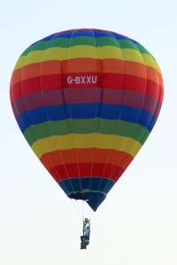G-BXXU hot air balloon, a Cameron Balloons Colt 31A. Photograph by G Bann
