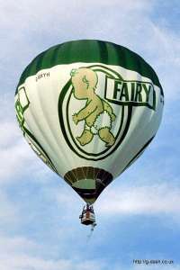 G-BXYH hot air balloon, a Cameron N-105. Photograph by Balloon Spotters Archive
