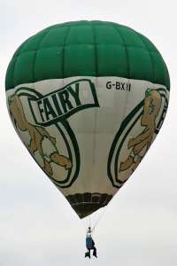 G-BXYI hot air balloon, a Cameron H-34. Photograph by G Bann