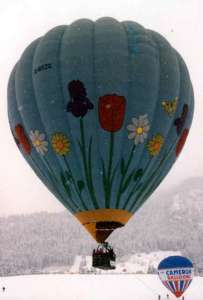 G-BXZG hot air balloon, a Cameron A-210. Photograph by Balloon Spotters Archive