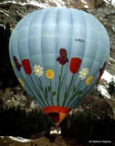 G-BXZH hot air balloon, a Cameron A-210. Photograph by Mel Kirby