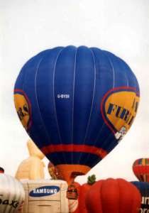 G-BYDI hot air balloon, a Cameron A-210. Photograph by Paul Coman