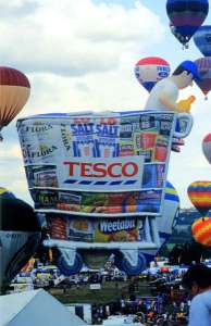 G-BYDU hot air balloon, a Cameron Cart. Photograph by Balloon Spotters Archive