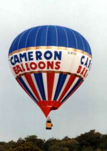 G-BYFB hot air balloon, a Cameron N-105. Photograph by Paul Coman