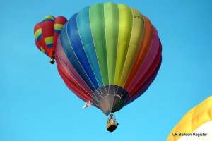 G-BYFJ hot air balloon, a Cameron N-105. Photograph by Kevin Boon