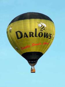 G-BYHC hot air balloon, a Cameron Z-90. Photograph by Balloon Spotters Archive