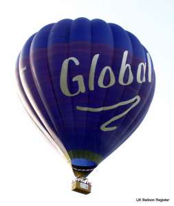 G-BYHX hot air balloon, a Cameron A-250. Photograph by Charlie Verrall