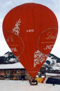 G-BYIO hot air balloon, a Cameron Balloons Colt 105A. Photograph by Bill Teasdale