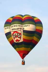 G-BYIU hot air balloon, a Cameron V-90. Photograph by Jan Hetebrij