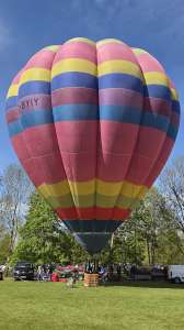 G-BYIY hot air balloon, a Lindstrand Balloons LBL 56B. Photograph by Dave
