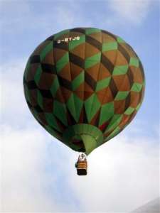 G-BYJG hot air balloon, a Lindstrand Balloons LBL 77A. Photograph by Mark Stelling