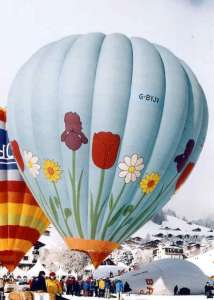 G-BYJV hot air balloon, a Cameron A-210. Photograph by Bill Teasdale