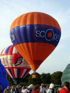 G-BYKI hot air balloon, a Cameron N-105. Photograph by Paul Coman
