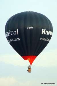 G-BYKX hot air balloon, a Cameron N-90. Photograph by Mel Kirby